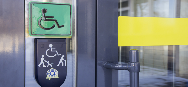 automatic handicap door opener in Lakeland Village